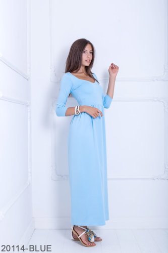 Жіноче плаття Подіум Delise 20104-BLUE XS Голубий - SvitStyle