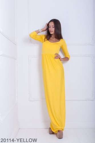 Жіноче плаття Подіум Delise 20104-YELLOW XS Жовтий - SvitStyle
