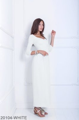 Жіноче плаття Подіум Delise 20104-WHITE XS Білий - 8582787 - SvitStyle