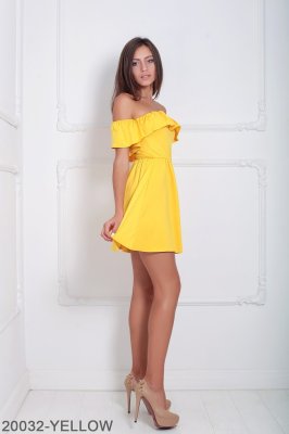 Жіноче плаття Подіум Lexi 20032-YELLOW XS Жовтий - 8582830 - SvitStyle