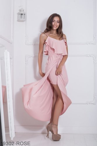 Жіноче плаття Подіум Sidney 19302-ROSE XS Рожевий - SvitStyle