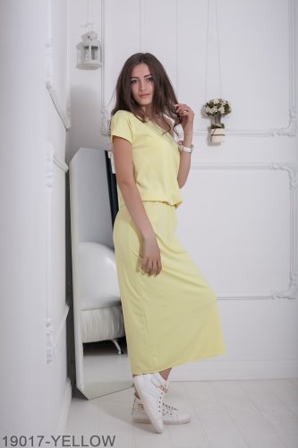 Жіноче плаття Подіум Robin 19017-YELLOW XS Жовтий - SvitStyle