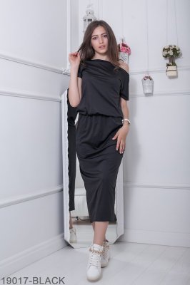 Жіноче плаття Подіум Robin 19017-BLACK XS Чорний - 8583016 - SvitStyle
