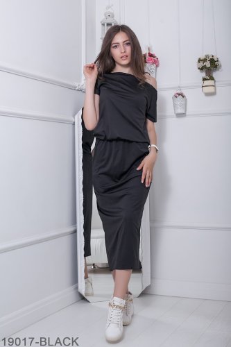 Жіноче плаття Подіум Robin 19017-BLACK XS Чорний - SvitStyle