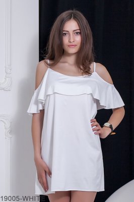 Жіноче плаття Подіум Ariana 19005-WHITE XS Білий - 8583023 - SvitStyle
