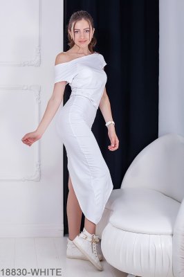 Жіноче плаття Подіум Melisa 18830-WHITE XS Білий - 8583112 - SvitStyle