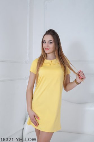 Жіноче плаття Подіум Amelia 18321-YELLOW XS Жовтий - SvitStyle