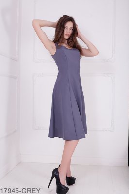 Жіноче плаття Подіум Alexa 17945-GREY XS Сірий - 8583348 - SvitStyle