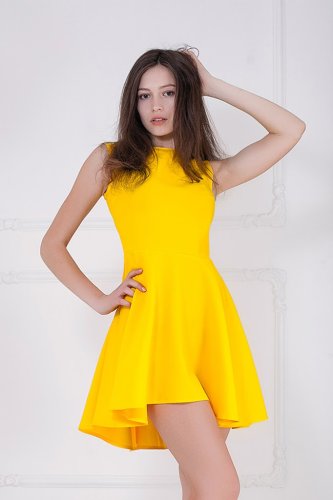 Жіноче плаття Подіум Kendis 17944-YELLOW XS Жовтий - SvitStyle