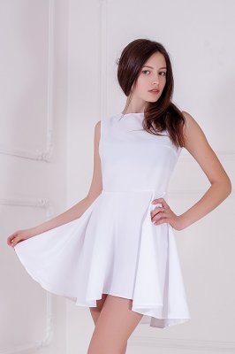 Жіноче плаття Подіум Kendis 17944-WHITE XS Білий - 8583358 - SvitStyle
