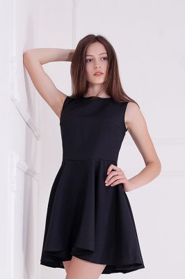 Жіноче плаття Подіум Kendis 17944-BLACK XS Чорний - 8583361 - SvitStyle