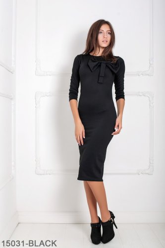 Жіноче плаття Подіум Malabari 15031-BLACK S Чорний - SvitStyle