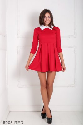 Жіноче плаття Подіум Oxyria 15005-RED S Червоний - 8583422 - SvitStyle