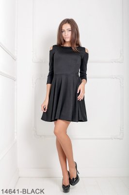 Жіноче плаття Подіум Tenaris 14641-BLACK S Чорний - 8583468 - SvitStyle