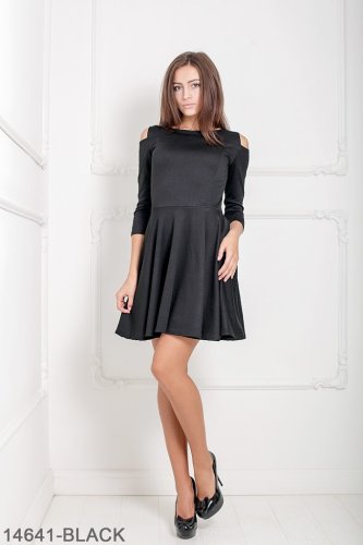 Жіноче плаття Подіум Tenaris 14641-BLACK S Чорний - SvitStyle