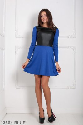 Жіноче плаття Подіум Endive 13664-BLUE S Синій - 8583522 - SvitStyle