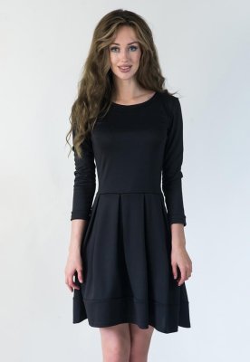 Жіноче плаття Подіум Aconite 13907-BLACK XS Чорний - 8583595 - SvitStyle