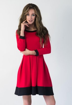 Жіноче плаття Подіум Aconite 13907-RED S Червоний - 8583597 - SvitStyle