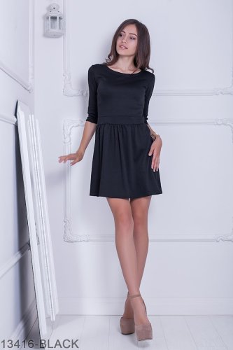 Жіноче плаття Подіум Avicen 13416-BLACK S Чорний - SvitStyle