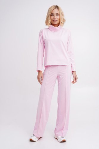 Жіночий спортивний костюм гольф + штани кльош Подіум 28225-ROSE XS Рожевий - SvitStyle