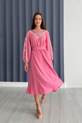 Сукня NENKA 3514-c02 S Рожевий - SvitStyle
