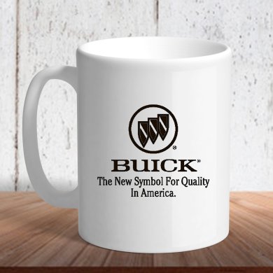Біла кружка (чашка) з логотипом автомобіля Buick5 - SvitStyle