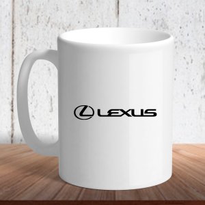 Біла кружка (чашка) з логотипом автомобіля "Lexus" - 8197171 - SvitStyle