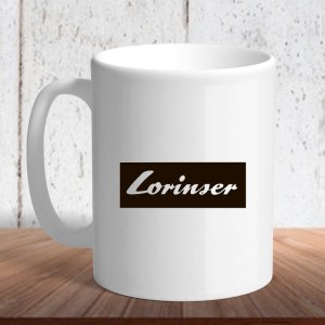 Біла кружка (чашка) з логотипом автомобіля "Lorinser" - 8197172 - SvitStyle