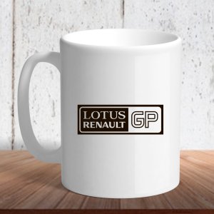 Біла кружка (чашка) з логотипом автомобіля "Lotus renault gp" - 8197173 - SvitStyle