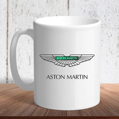 Біла кружка (чашка) з логотипом автомобіля Aston Martin3 - SvitStyle