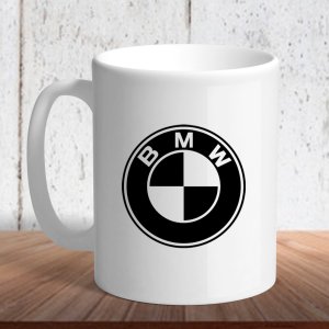 Біла кружка (чашка) з логотипом автомобіля "BMW 1" - 8197181 - SvitStyle