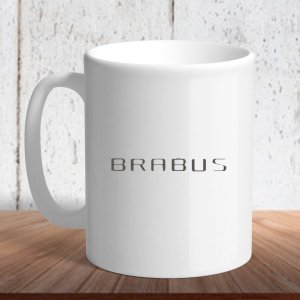Біла кружка (чашка) з логотипом автомобіля "Brabus 1" - 8197183 - SvitStyle