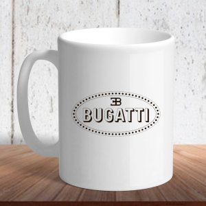 Біла кружка (чашка) з логотипом автомобіля "Bugatti 1" - 8197184 - SvitStyle