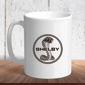 Біла кружка (чашка) з логотипом автомобіля "Shelby3" - 8197199 - SvitStyle