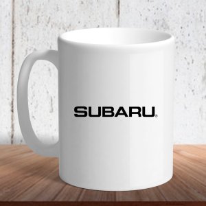 Біла кружка (чашка) з логотипом автомобіля "Subaru1" - 8197200 - SvitStyle