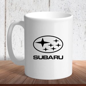 Біла кружка (чашка) з логотипом автомобіля "Subaru6" - 8197201 - SvitStyle