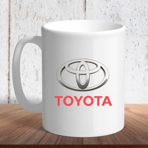 Біла кружка (чашка) з логотипом автомобіля "Toyota10" - 8197202 - SvitStyle