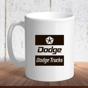 Біла кружка (чашка) з логотипом автомобіля"Dodge dealer logo" - 8197225 - SvitStyle
