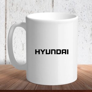 Біла кружка (чашка) з логотипом автомобіля "Hyundai logo" - 8197226 - SvitStyle