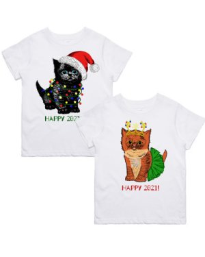 Парні футболки з принтом "Кошенята" Push IT - 8200400 - SvitStyle