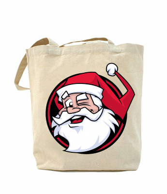 Еко-сумка, шоппер з принтом повсякденна Дід мороз - SvitStyle