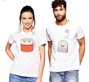 Парні футболки з принтом "Mom and Dad" Push IT - 8204873 - SvitStyle