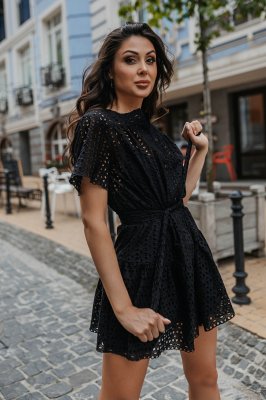 Сукня вільного силуету з прошви "Оланда" чорного кольору м. Харків - 8553216 - SvitStyle