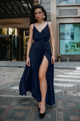 Елегантна сукня "Бьонсі" темно-синього кольору м. Харків - 8553219 - SvitStyle