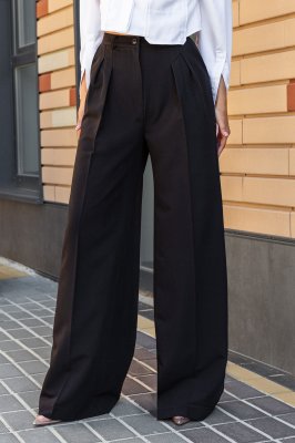 Стильні брюки в стилі палаццо чорного кольору м. Харків - 8554927 - SvitStyle