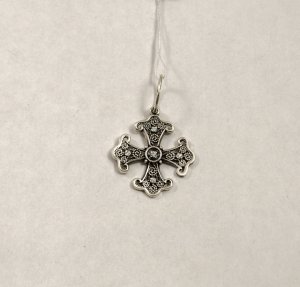 Узорный мальтийский крест Maxi Silver 9328 - 8589958 - SvitStyle