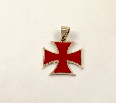 Мальтийский крест Maxi Silver 8628 - SvitStyle