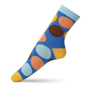  Яскраві шкарпетки з великими різнокольоровими колами від V&T Socks - SvitStyle