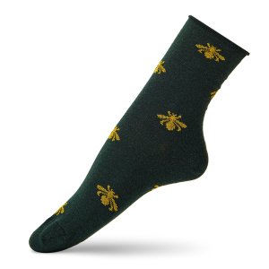 Комфортні шкарпетки для жінок з сяючими мухами від V&T Socks - 6355788 - SvitStyle