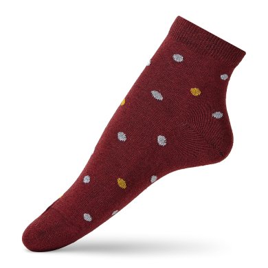 Бавовняні жіночі шкарпетки з сяючими горошинами від V&T Socks - SvitStyle